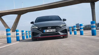 Hyundai i30 N Fastback 2023: фото на фоне природы