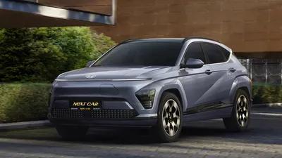 Hyundai KONA Electric 2023 на фото в горах