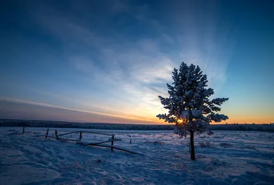 Зимний фотомагнит: Якутия в JPG формате