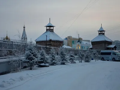 Изысканные зимние картины: Якутск в объективе