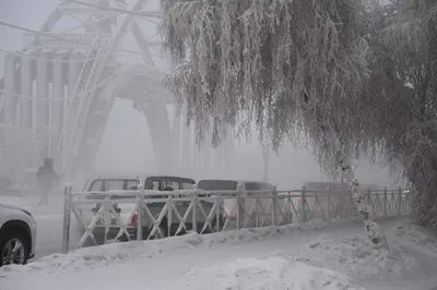 Зимняя краса Якутска: Фотографии в высоком разрешении
