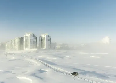 Зимний Якутск: Фотоальбом заснеженных улиц