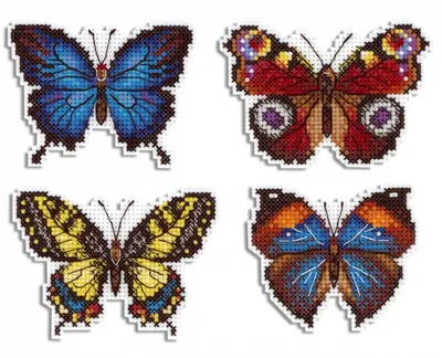 Бабочки на изображениях разного размера