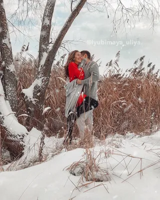 Уютные моменты: зимние фото для двоих