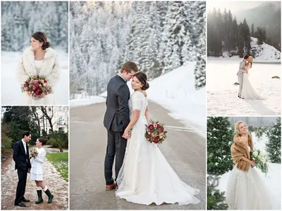 Свадебные моменты зимней сказки: форматы изображений на выбор