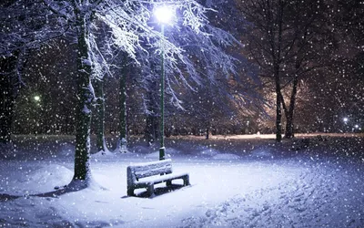 Зимние ночные виды: фото для загрузки в PNG, JPG, WebP
