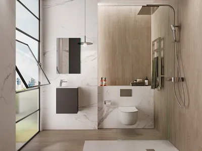 Компактные и функциональные: фото-идеи для маленьких ванных комнат
