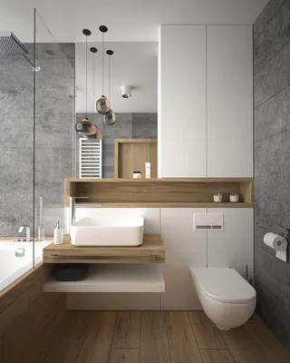 Компактность и функциональность: фото-галерея маленьких ванных комнат