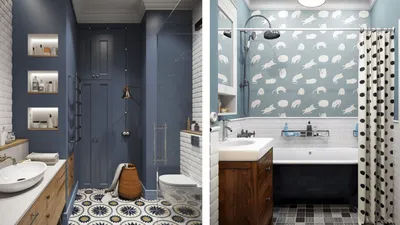 Оригинальные решения для маленькой ванной комнаты: фото идеи
