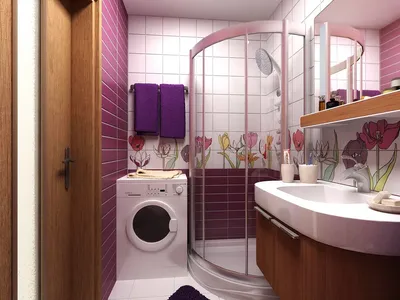 Фото ванной комнаты с ванной и душем