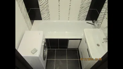 Арт-фото с укладками плитки в ванной