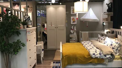 Идеи для обустройства: Фотогалерея стильных Ikea спален