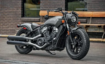 Indian Scout Bobber - фотография, передающая ощущение скорости