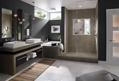 Интерьер большой ванной комнаты в формате JPG