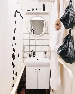 Интерьер маленькой ванной комнаты: выбор формата изображения