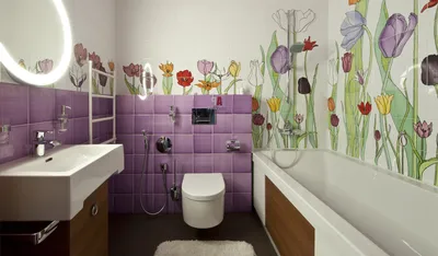 Фото интерьера для маленькой ванной комнаты в стиле Full HD