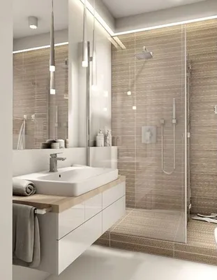 Фотография интерьера стандартной ванной комнаты в HD качестве