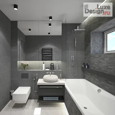 Новое изображение интерьера стандартной ванной комнаты