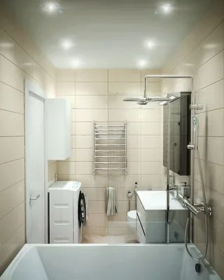 Фото интерьера ванной комнаты 3 кв м - скачать в 4K