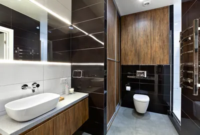 Фото ванной комнаты с душевой кабиной и туалетом: выбор формата скачивания