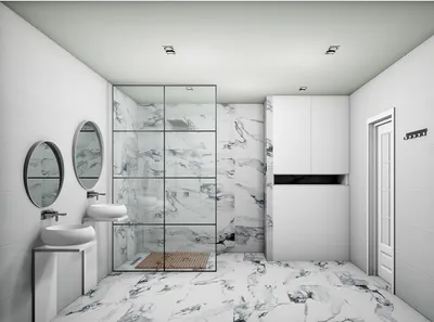Фотография интерьера ванной комнаты в формате HD