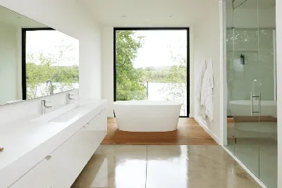 Интерьер ванной комнаты с окном: скачать в формате PNG