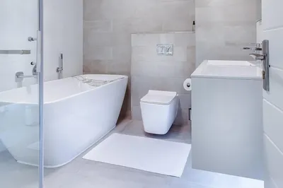 Интерьер ванной комнаты совмещенной с туалетом 4 кв м - фото в 4K разрешении