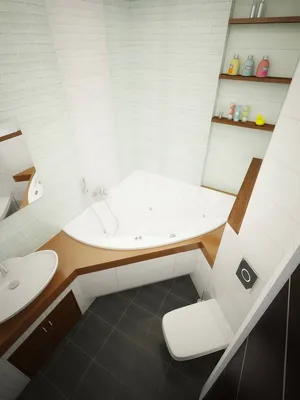 Фото ванной комнаты совмещенной с туалетом 4 кв м 2024 года