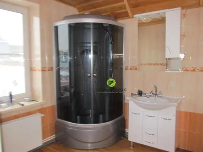Деревянный дом: фото ванной комнаты с атмосферой