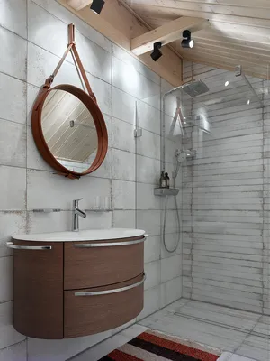 Фото интерьера ванной комнаты в доме - функциональные решения для ванной комнаты