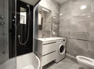 Фото интерьера ванной комнаты в доме - современные технологии в ванной комнате