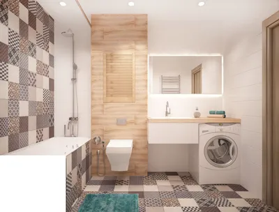 Фото интерьера ванной комнаты в доме - HD изображение для скачивания