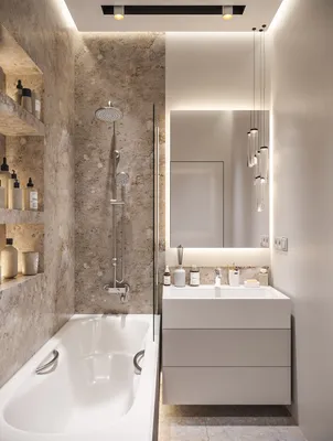 Фото интерьера ванной комнаты в доме - Full HD изображение для скачивания