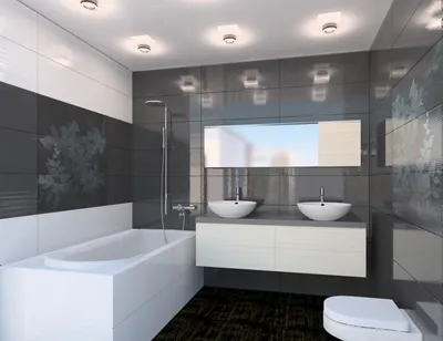 Фотографии: интерьер ванной комнаты в современном стиле