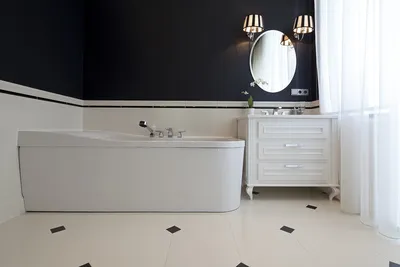 Современный стиль: ванная комната в экономичном варианте