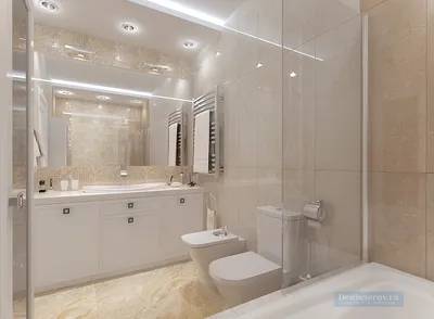 Фотк интерьера ванной комнаты в современном стиле эконом класса