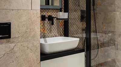 Фото ванной комнаты в современном стиле эконом класса в формате webp