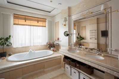Фото ванной комнаты с роскошным декором