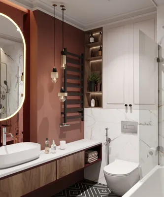 Фото интерьеров совмещенных ванных комнат: выберите размер изображения и формат для скачивания