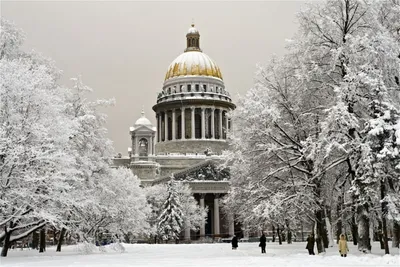 Фото Исаакиевского собора зимой: Загадочная красота города