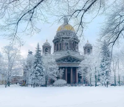 Исаакиевский собор в лучах утреннего солнца: Фото на любой вкус