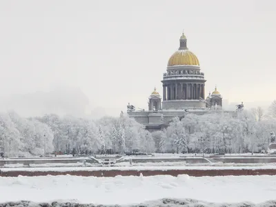 Фотография Исаакиевского собора зимой: Выберите свой формат