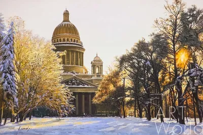 Уникальная зимняя атмосфера Исаакиевского собора: Великолепные отражения