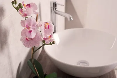 Фотографии искусственных цветов в ванной комнате: вдохновение для творческого декора