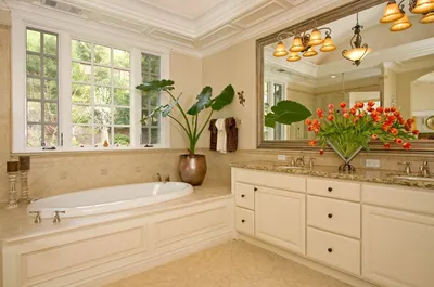 Фото искусственных цветов в ванной комнате: качественные картинки