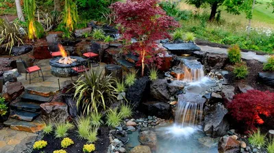 Водопады в саду: уникальные изображения для бесплатной загрузки