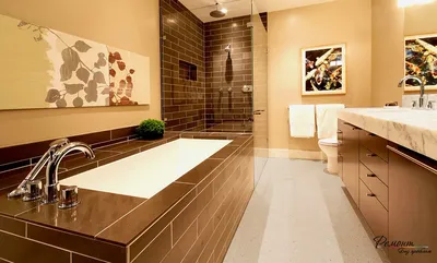 Фотографии ванной комнаты с использованием испанской плитки: идеи для создания современного интерьера