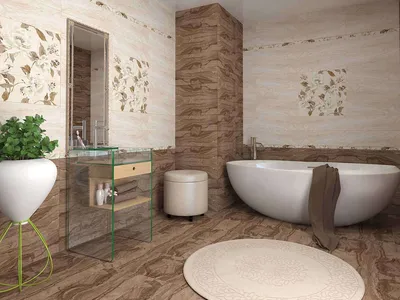Итальянская плитка в ванной: новые изображения в разных форматах