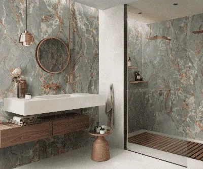 Итальянская плитка в ванной: новые изображения