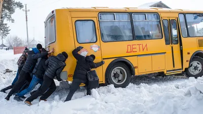 15 Удивительных моментов: Фото из автобуса зимой